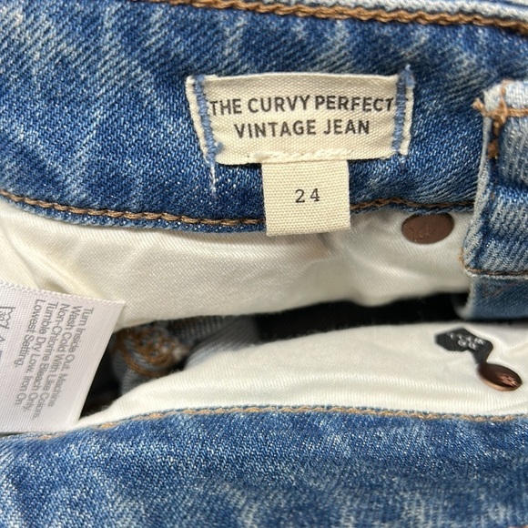 Madewell NWT Curvy Perfect Vintage Distressed Jeans Women's 24 #NC352 - Picture 10 of 11
